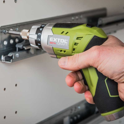 EXTOL Craft Aku šroubovák 3,6V Li-ion, 1,3Ah, se svítilnou, 402114