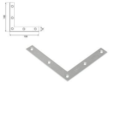 DOMAX Úhleník nábytkový plochý 100x100x15 NA100 448771