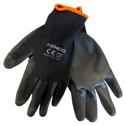 KENDO Rukavice pracovní PU černé