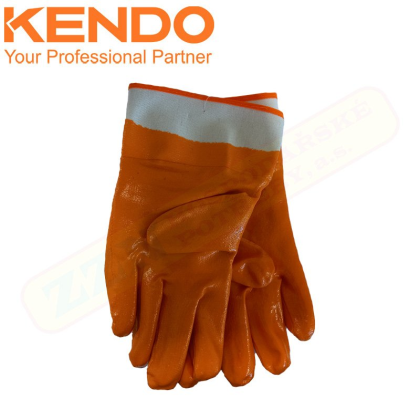 KENDO Rukavice pracovní PVC/bavlna