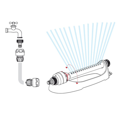 GF zavlažovač oscilační ASTRAL4, 16 trysek, 20 - 100°, plast GF80005669