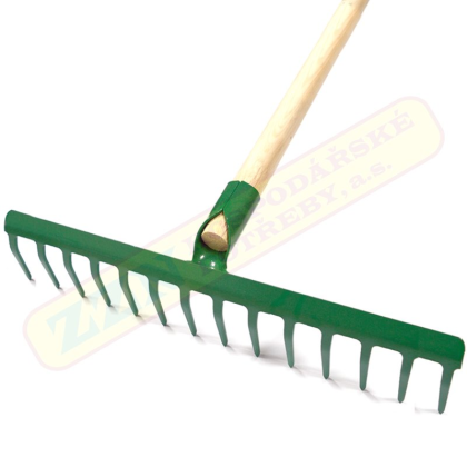 ZZN Hrábě železné s násadou 14 zubů