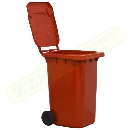 ZZN popelnice 240 l HDPE, červená