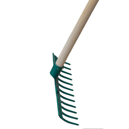 ZZN Hrábě železné 12 zubů s násadou