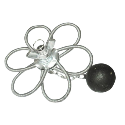 Komínová růžice pr. 200 mm, vč. závaží (stavitelná), s řetízkem