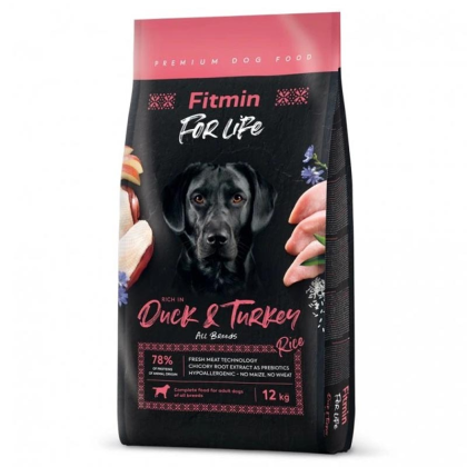 FITMIN For Life Duck & Turkey granule pro psy 12 kg