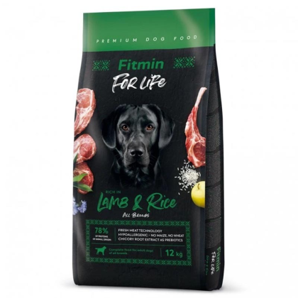 FITMIN For Life Lamb & Rice granule pro psy 12 kg