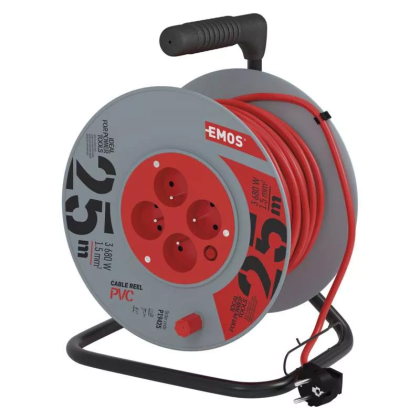EMOS Naviják PKB 230V 25m 4 zásuvky P19425