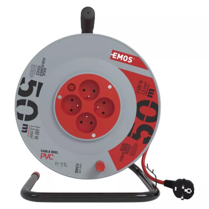 EMOS Naviják PKB 230V 50m 4 zasuvky P19450
