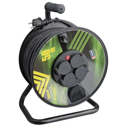 EMOS Naviják PKB 230V 50m 4 zasuvky guma P084501