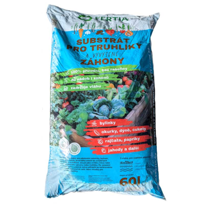 FERTIA Substrát univerzální pro truhlíky a vyvýšené záhony 60 l