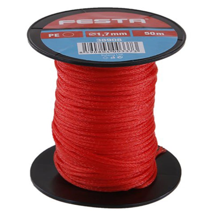 FESTA Šňůra zednická 1,7mm x 50m, červená - 38908