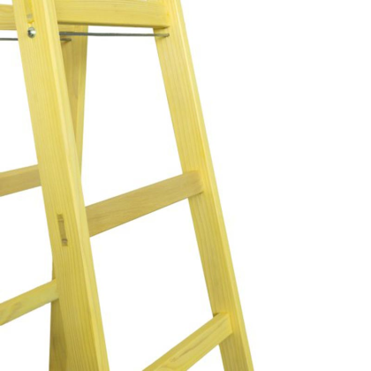 LEVIOR Štafle malířské dřevěné EXPERT, 8 příček, L=256,5 cm, 48438