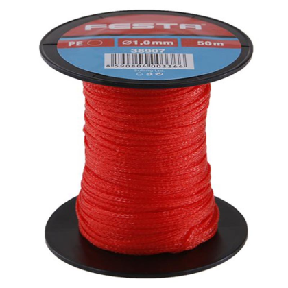 FESTA Šňůra zednická 1mm x 50m, červená - 38907
