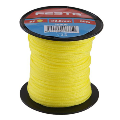 FESTA Šňůra zednická 2mm x 50m, žlutá - 38906