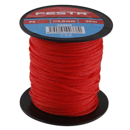 FESTA Šňůra zednická 2mm x 50m, červená - 38909