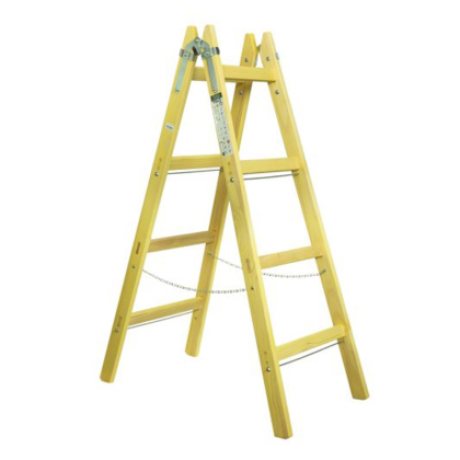 LEVIOR Štafle malířské dřevěné EXPERT, 4 příčky, L=136,5 cm, 48434