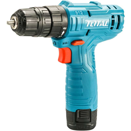 TOTAL Aku vrtací šroubovák 12V Li-ion s nářadím, sada 81ks, THKTHP10812