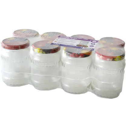 Zavařovací sklenice 370 ml OVOCE TWIST66 + víčka ovoce – 743026, 8ks