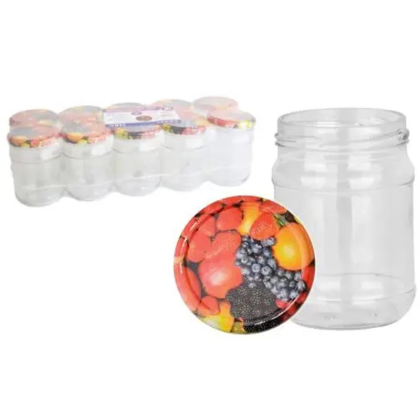 Zavařovací sklenice 250 ml OVOCE TWIST66 + víčka ovoce – 743013, 10ks