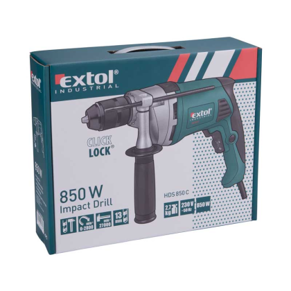 EXTOL Industrial příklepová vrtačka, Click-lock, 850W, 8790031